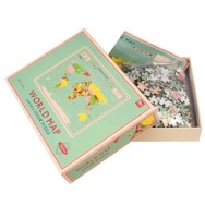 World puzzle 1000 bitar Vintage world Map